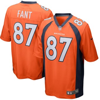 Noah Fant Denver Broncos orange Game jersey