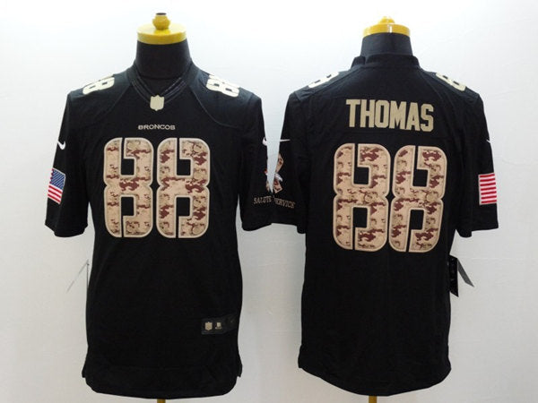Demaryius Thomas Denver Broncos black Salute To Service jersey