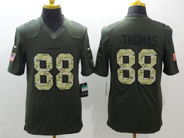 Demaryius Thomas Denver Broncos green Salute To Service jersey