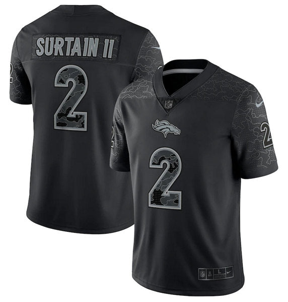 Custom Denver Broncos black jersey