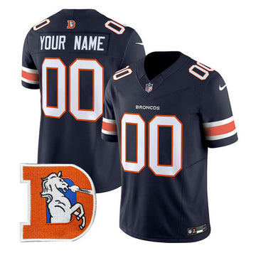 Custom Denver Broncos navy FUSE jersey