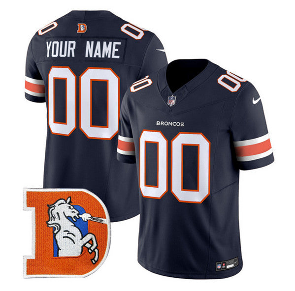 Custom Denver Broncos navy FUSE jersey