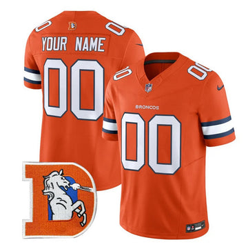 Custom Denver Broncos orange FUSE jersey