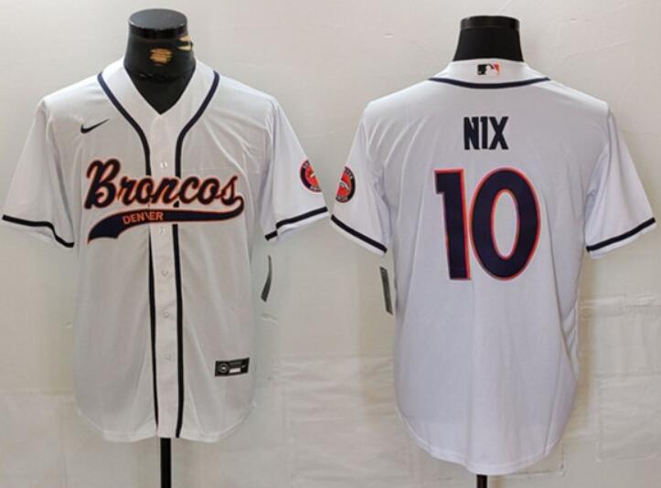 Custom Denver Broncos white jersey