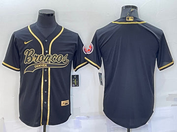 Custom Denver Broncos black jersey