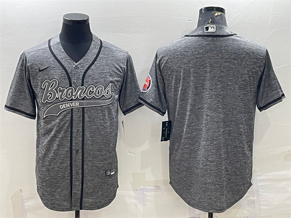 Custom Denver Broncos gray jersey