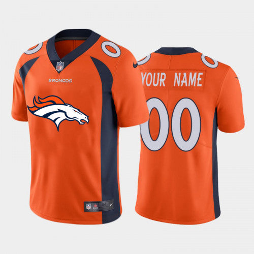 Custom Denver Broncos orange jersey