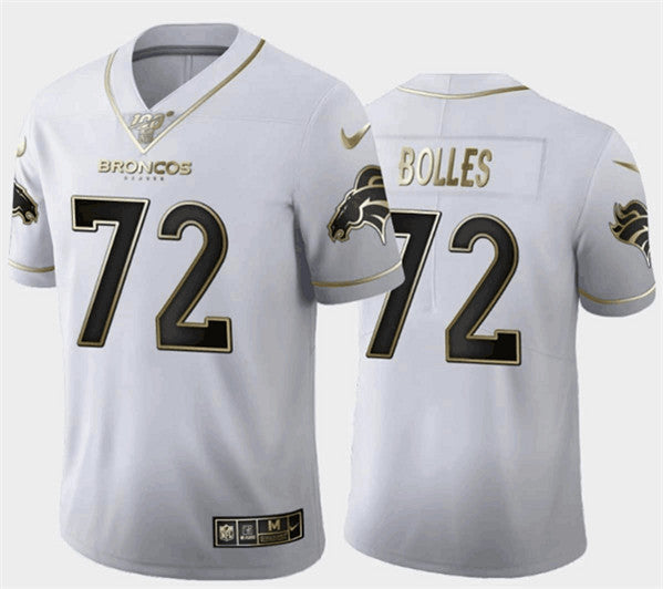 Custom Denver Broncos white jersey