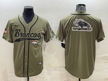 Denver Broncos olive Salute To Service jersey