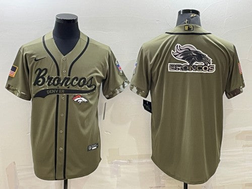 Denver Broncos olive Salute To Service jersey