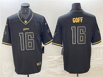 Jared Goff Detroit Lions black jersey