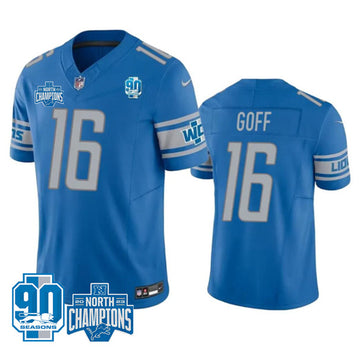 Jared Goff Detroit Lions blue jersey