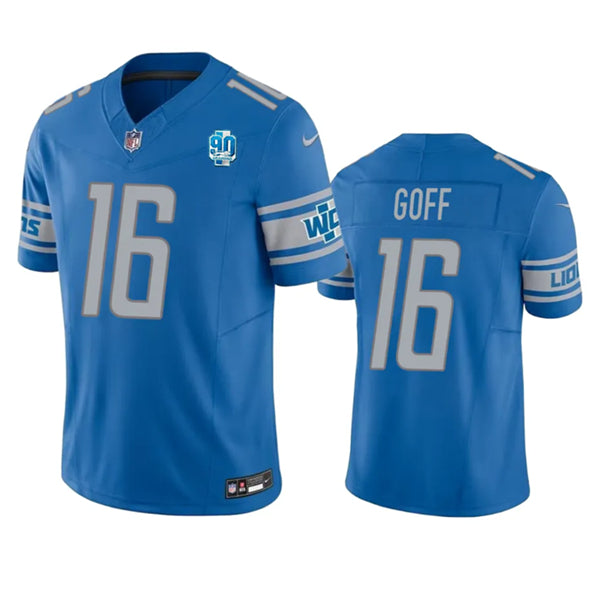 Jared Goff Detroit Lions blue FUSE jersey