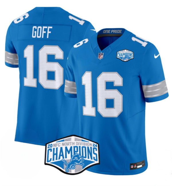 Jared Goff Detroit Lions blue FUSE jersey