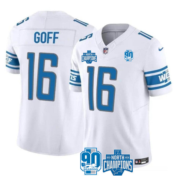 Jared Goff Detroit Lions white jersey