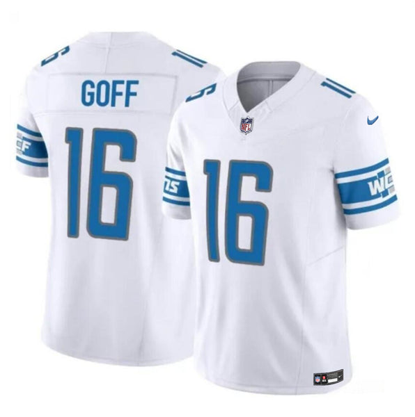 Jared Goff Detroit Lions white FUSE jersey