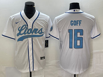Jared Goff Detroit Lions white jersey