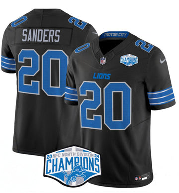 Barry Sanders Detroit Lions black FUSE jersey