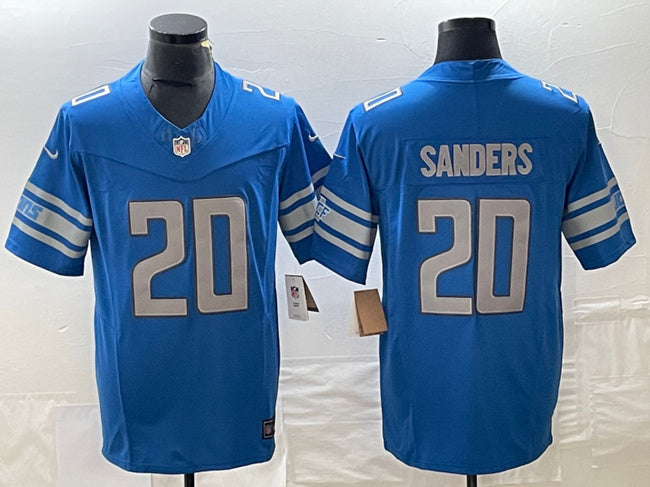 Barry Sanders Detroit Lions blue FUSE jersey