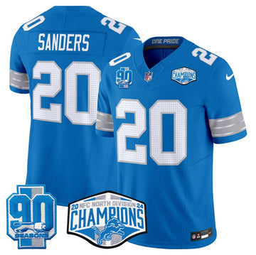 Barry Sanders Detroit Lions blue FUSE jersey