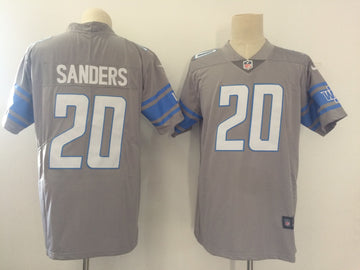 Barry Sanders Detroit Lions grey jersey
