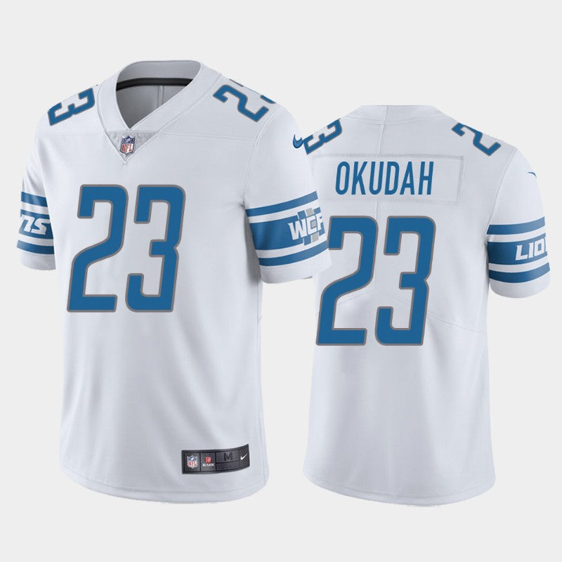Jeff Okudah Detroit Lions white jersey