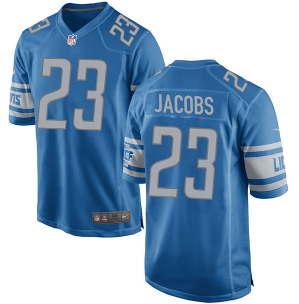 Jerry Jacobs Detroit Lions blue Game jersey