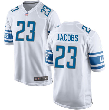 Jerry Jacobs Detroit Lions white Game jersey