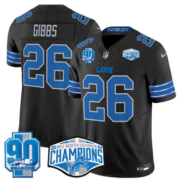 Jahmyr Gibbs Detroit Lions black FUSE jersey