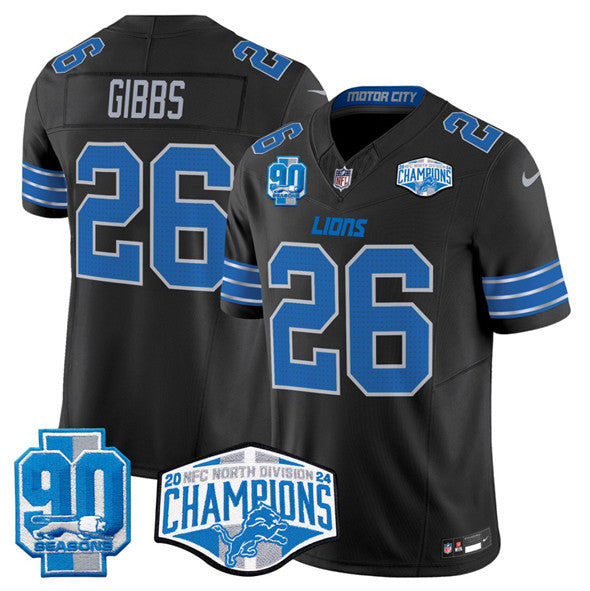 Jahmyr Gibbs Detroit Lions black FUSE jersey