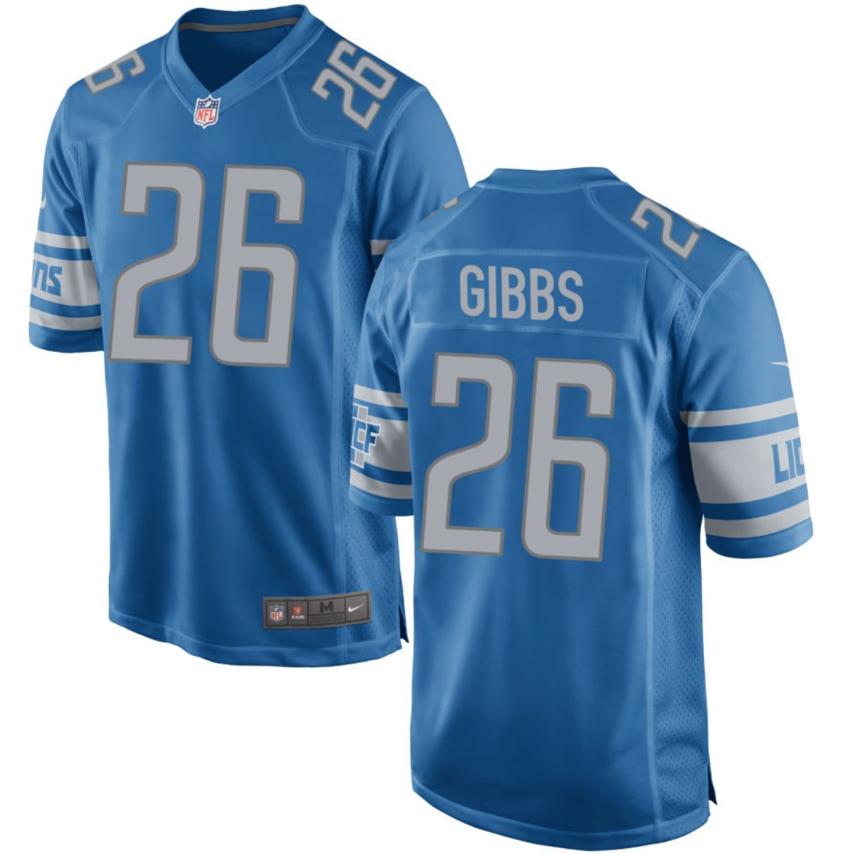 Jahmyr Gibbs Nlue Detroit Lions Game jersey