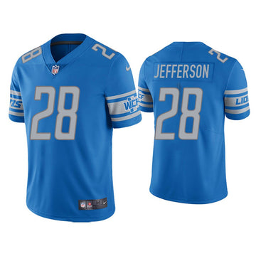 Jermar Jefferson Detroit Lions blue jersey