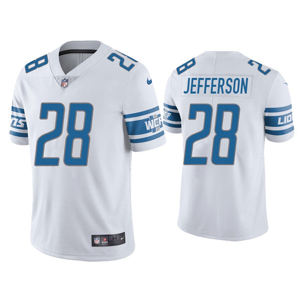 Jermar Jefferson Detroit Lions white jersey