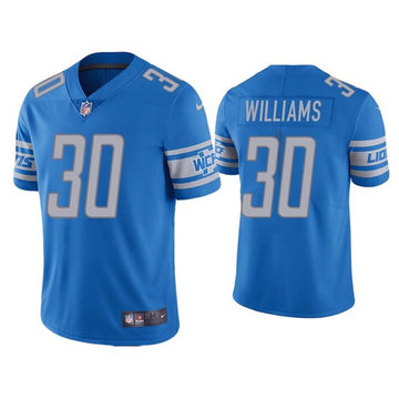 Jamaal Williams Detroit Lions blue jersey