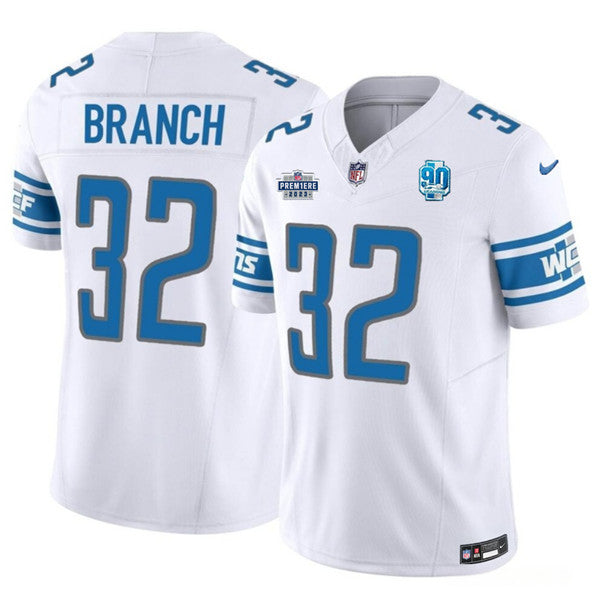 Brian Branch Detroit Lions white FUSE jersey