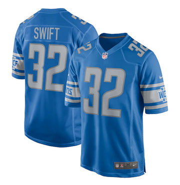 D'Andre Swift Detroit Lions blue jersey