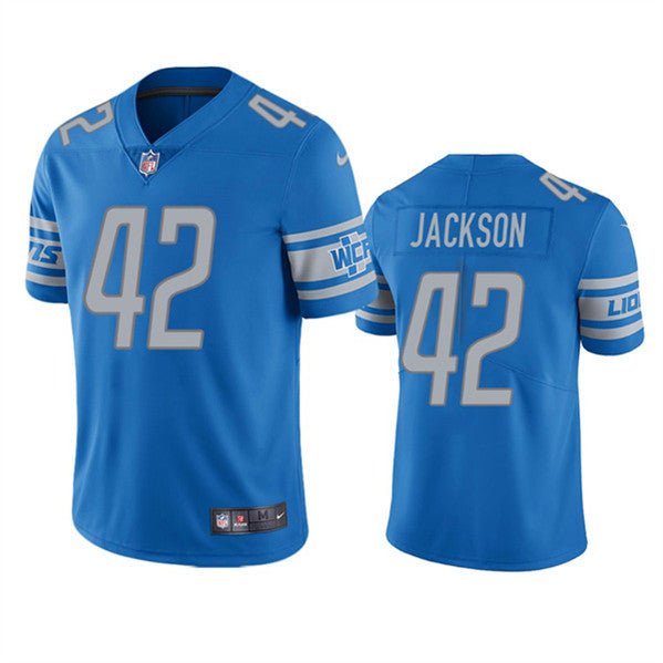 Justin Jackson Detroit Lions blue jersey
