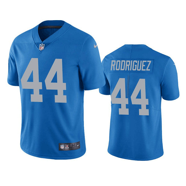 Malcolm Rodriguez Detroit Lions blue jersey