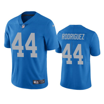 Malcolm Rodriguez Detroit Lions blue jersey