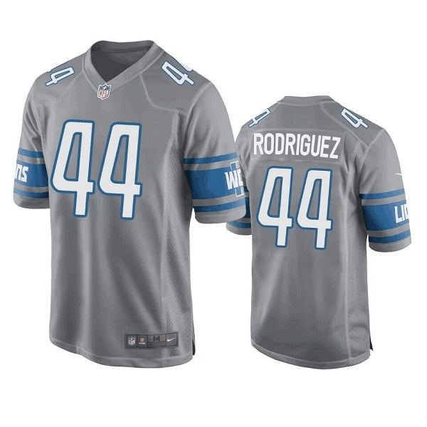 Malcolm Rodriguez Detroit Lions gray Game jersey