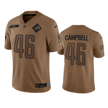 Jack Campbell Detroit Lions brown Salute To Service jersey