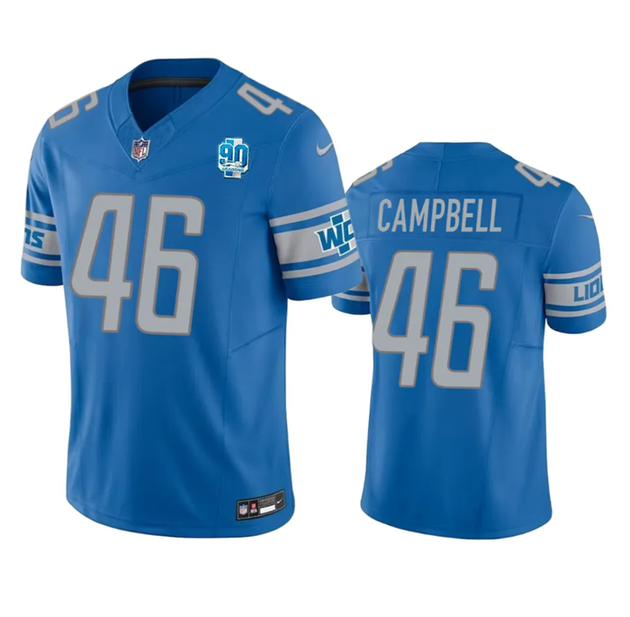 Jack Campbell Detroit Lions blue FUSE jersey