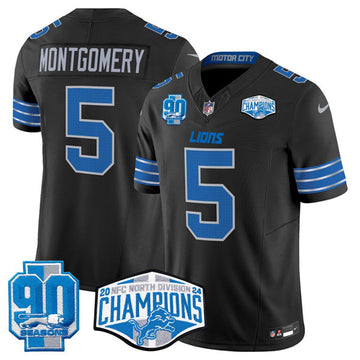 David Montgomery Detroit Lions black FUSE jersey
