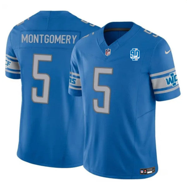 David Montgomery Detroit Lions blue FUSE jersey