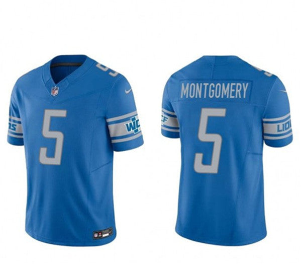 David Montgomery Detroit Lions blue FUSE jersey