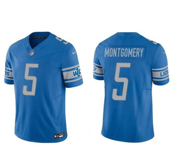 David Montgomery Detroit Lions blue FUSE jersey