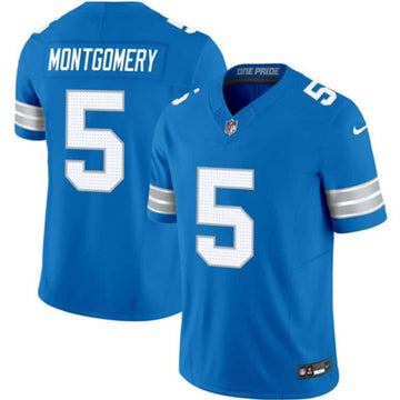 David Montgomery Detroit Lions blue FUSE jersey