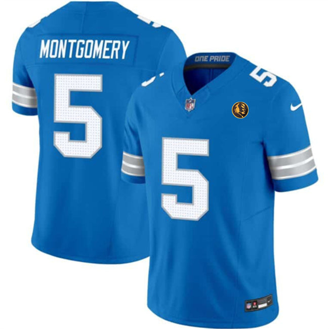 David Montgomery Detroit Lions blue jersey