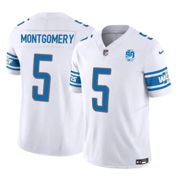 David Montgomery Detroit Lions white FUSE jersey