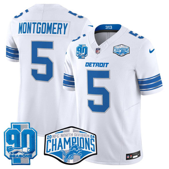 David Montgomery Detroit Lions white FUSE jersey